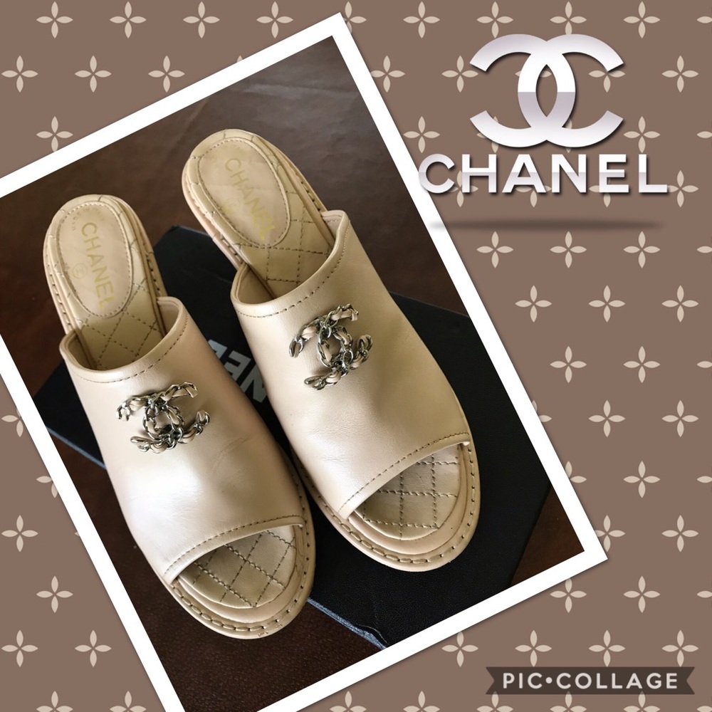 🍃🌸Chanel Wedge Clogs